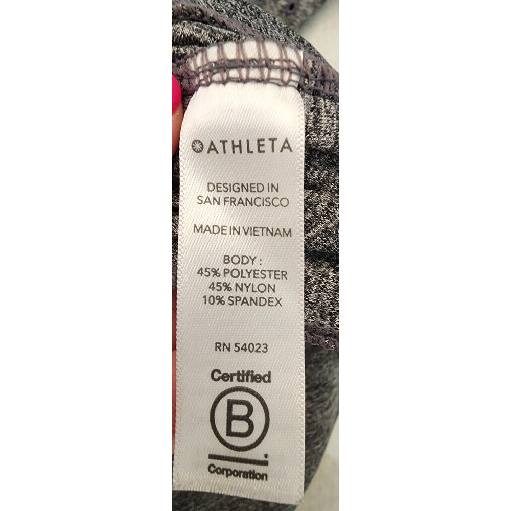 Athleta Women's Full Zip Jacket Yoga Stretch XS Gray Athleisure - Picture 6 of 7